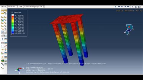 Buckling Analysis Abaqus Youtube