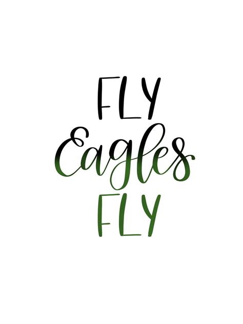 FLY EAGLES FLY! - free printable! - | Fly eagles fly, Eagles, Go eagles