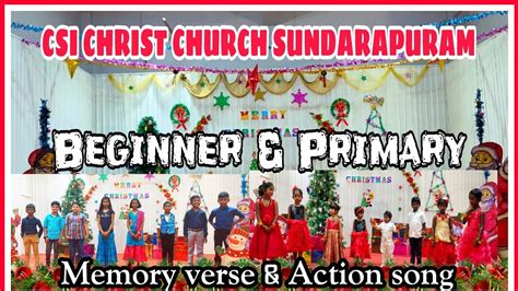 Beginner Primary Memory Verse Action Song Christmas Kondattam 2021