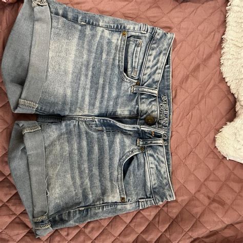 American Eagle Jean Shorts Americaneagle Depop