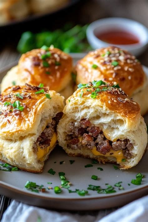 Bacon Cheeseburger Bombs Insanely Good