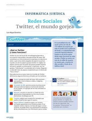 Redes Sociales Twitter El Mundo Gorjea Pdf