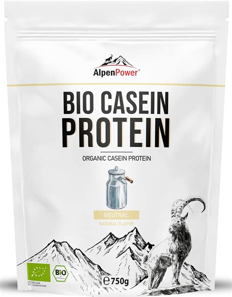 AlpenPower Proteína de Caseína Micelar Orgánica 750 g Proteína de