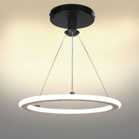 Lustre Suspension LED Moderne Anneau Pendentif Lampe Suspension Lumière