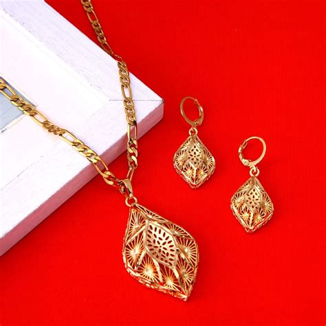 Ethiopian Gold Color Jewelry Set Habesha Eritrean New Arrival Pendant