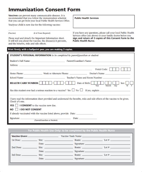 Example Of A Consent Form