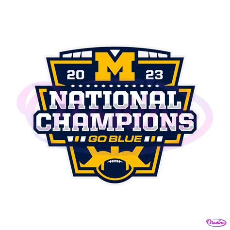 Michigan Wolverines 2023 National Champions Go Blue SVG