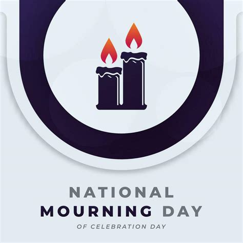 National Mourning Day Celebration Vector Design Illustration For