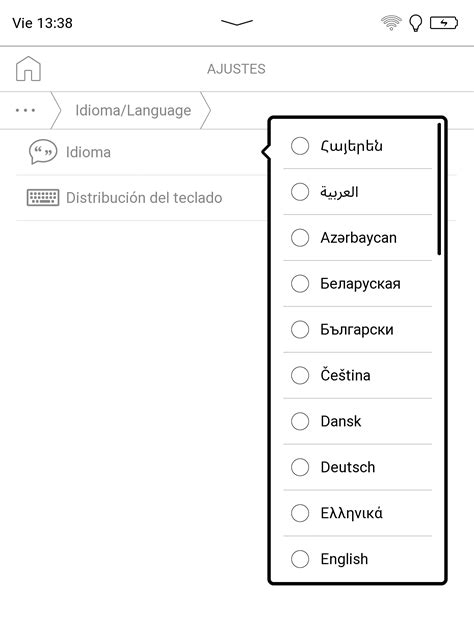 ¿cómo Puedo Configurar El Idioma De Los Menús De Mi Ereader Vivlio