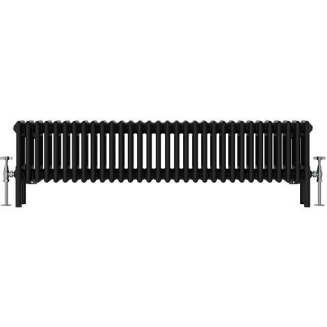 Nrg Black Traditional Column Radiator Cast Iron Style Heating Rads