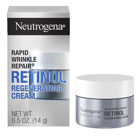 Neutrogena Rapid Wrinkle Repair Retinol Cream, Hyaluronic Acid, 0.5 oz ...