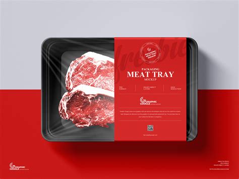 Free Meat Tray Mockup Behance