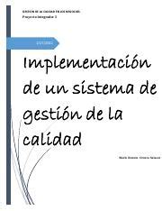 Act Osme Pdf Gestion De La Calidad En Los Negocios Proyecto