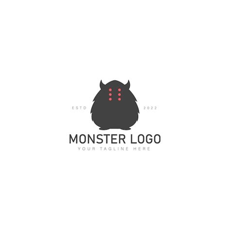 Premium Vector Monster Logo Design Icon Illustration