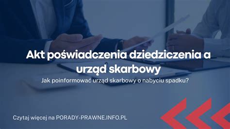 Akt Po Wiadczenia Dziedziczenia A Urz D Skarbowy