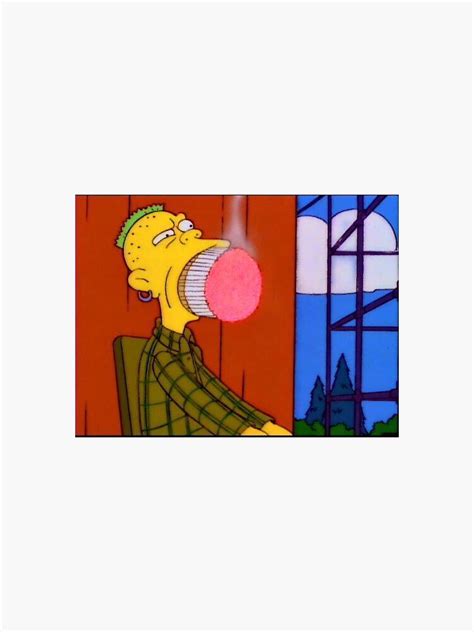 Simpsons Stress Smoking Meme Sticker By Bartzlaura Redbubble