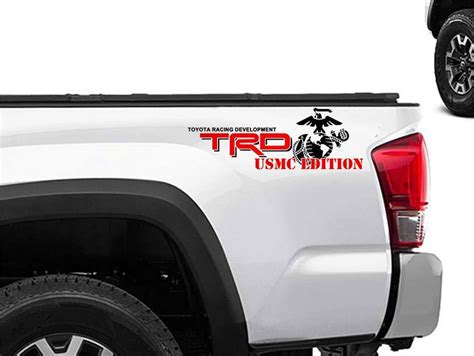 Toyota Racing Development Trd Usmc Edition 4x4 Bed Side Marines Graphic