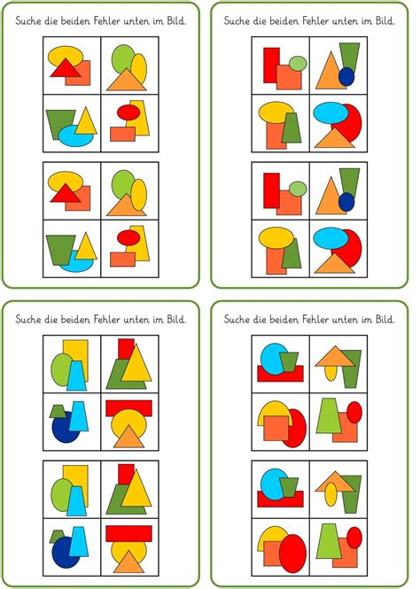 Lernstübchen visuelle Wahrnehmung Fehler finden 2