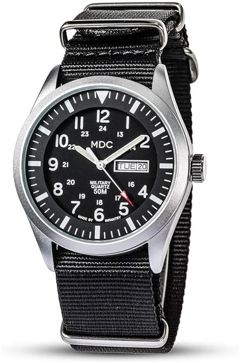 Infantry MDC 12 24 Ore Militare Orologio Uomo 5ATM Impermeabile Orologi