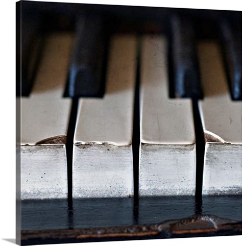 Premium Thick-Wrap Canvas Wall Art entitled Old, antique upright piano ...