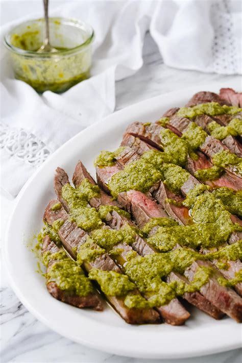 Pesto Steak Recipe (4 ingredients) | by Leigh Anne Wilkes