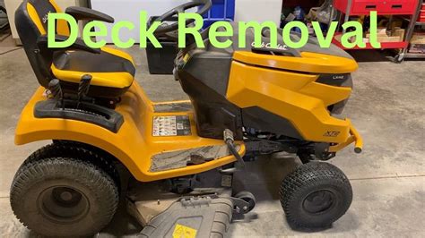 Cub Cadet XT2 Deck Removal YouTube