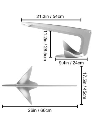 Vevor Kleiner Anker Kg Anker Stahl Verzinkt Bootsanker Boot