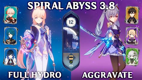 Spiral Abyss 3 8 Floor 12 9 Stars Kokomi C1 Full Hydro And Keqing C2