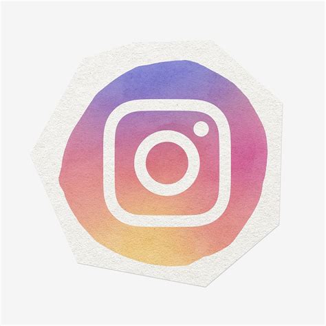 Instagram logo watercolor design. Social | Premium Photo - rawpixel