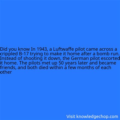 In A Luftwaffe Pilot Came Across A Crippled B Trying To Make