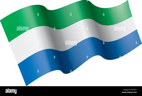 Sierra Leone Flag Vector Illustration Stock Vector Image And Art Alamy