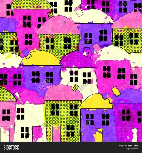 Cartoon Village Houses Image & Photo (Free Trial) | Bigstock