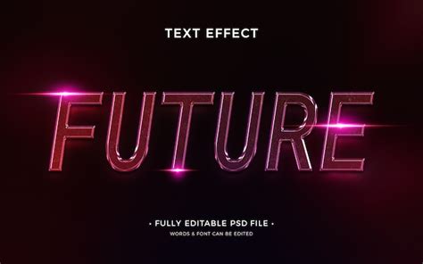 Conception Future D Effets De Texte PSD Premium