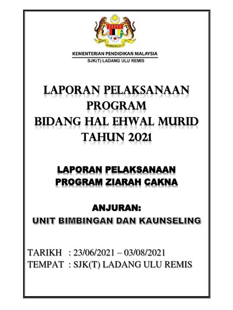 Laporan Ziarah Cakna Pdf