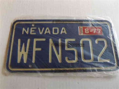 NEVADA Car License Plate 1997