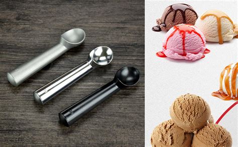 Bothyi Ice Cream Scoop Durable Liquid Filled Heat Conductive Handle Cookie Spoon