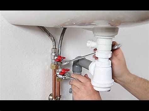 Installer l arrivée d eau et l évacuation d un lavabo YouTube