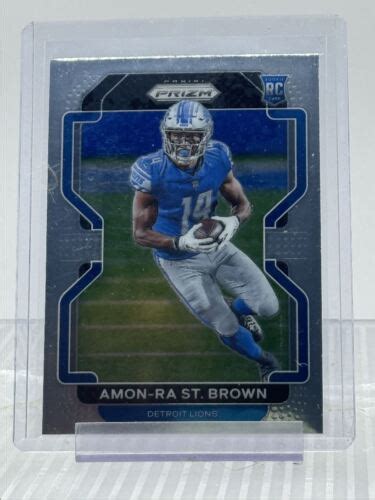 Amon Ra St Brown Panini Prizm Football Rookie Lions Rc Q Ebay