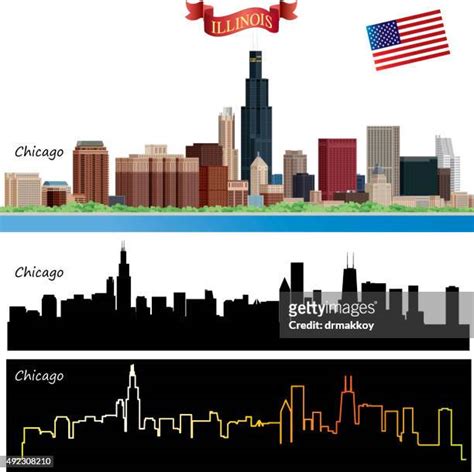 Chicago Skyline Drawing Photos and Premium High Res Pictures - Getty Images