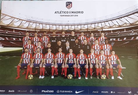 Subtítulo Específicamente Arriba Plantilla Atletico De Madrid 2017 2018