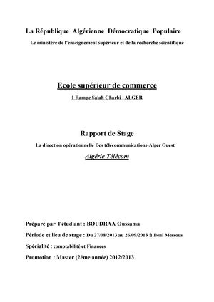 Modèle de rapport de stage Année Universitaire 2021 2022 Modèle de