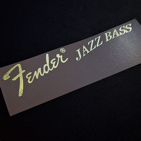 2 Pack Jazz Bass Headstock Decal For Bass Solid Metallic Gold New Ebay