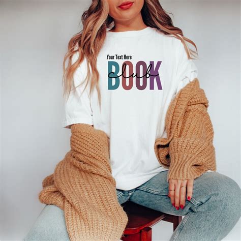 Personalized Book Club Shirt Custom Book Lover Comfort Colors Brand Tshirt Bookish Booktrovert