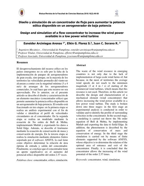 Pdf Dise O Y Simulaci N De Un Concentrador De Flujo Para Aumentar La