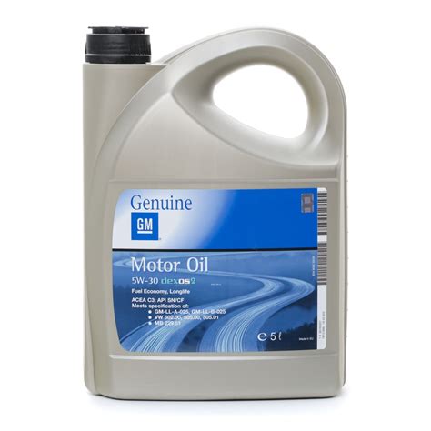 Moottoriöljy OPEL GM DEXOS2™, SUPER SYNTHETIC 19 42 003 5W-30, 5l ...