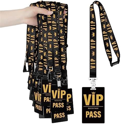 Amazon Sets Pvc Vip Badge Lanyards And Plastic Pass Cards