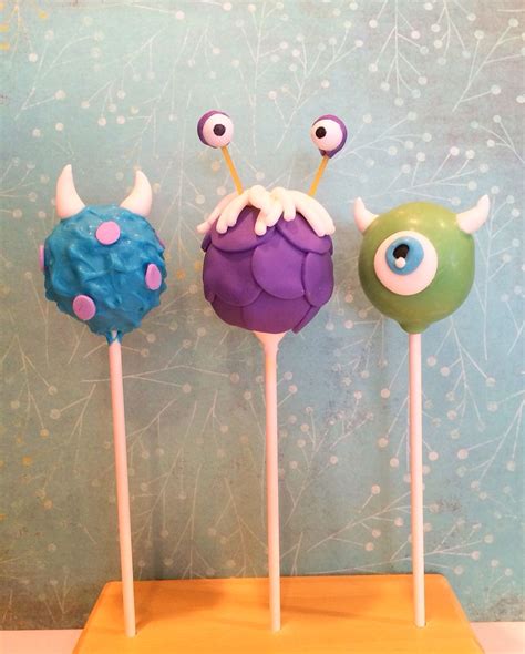 Monsters Inc Cake Pops Sully Boo And Mike Wazowski Monsters Inc Cake