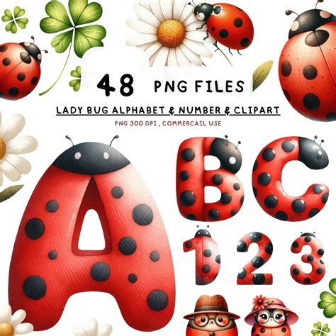 48 Ladybug Alphabet Clipart Ladybug Number Ladybug Clipart Png Love