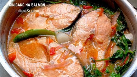 Sinigang Na Salmonfilipino Sinigang Recipejulianastation Youtube