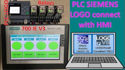 Plc Siemens Logo Connect With Hmi Smart Line Ie V Full Tutorial